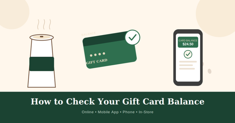 How to Check Your Starbucks Gift Card Balance
